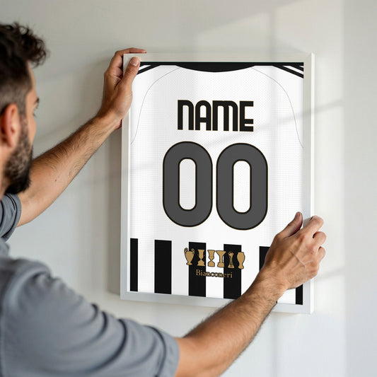 Customized Juventus 26/27 Home Kit Framed Poster