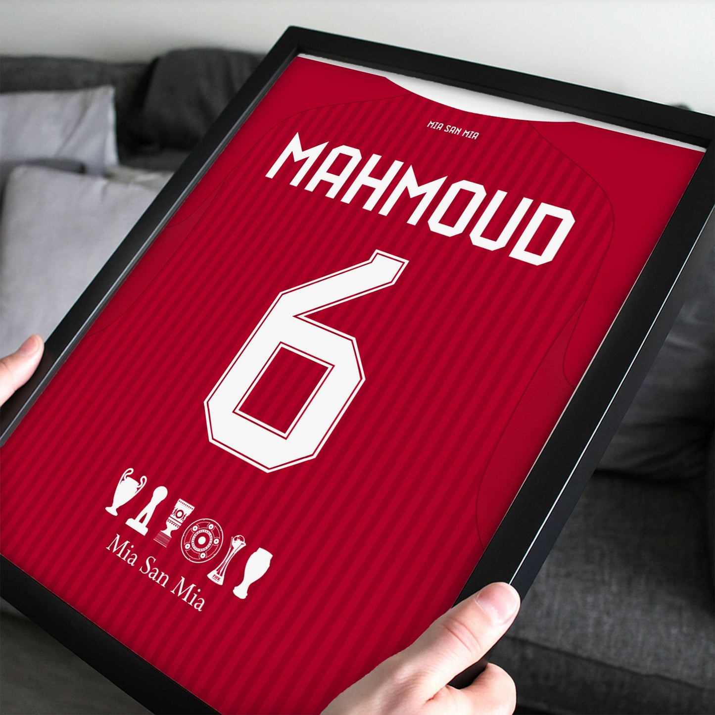 Customized Bayern Munich 26/27 Home Kit Framed Poster