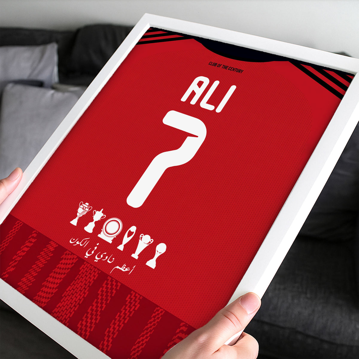 Customized Al Ahly 26/27 Home Kit Framed Poster