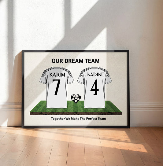 Personalized Real Madrid Couple's Dream Team Kit