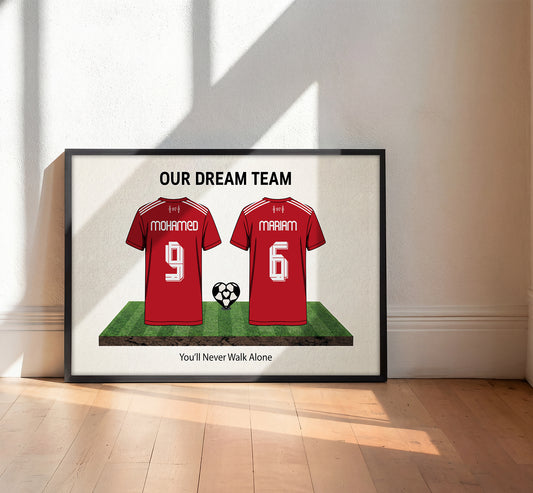 Personalized Liverpool Couple's Dream Team Kit