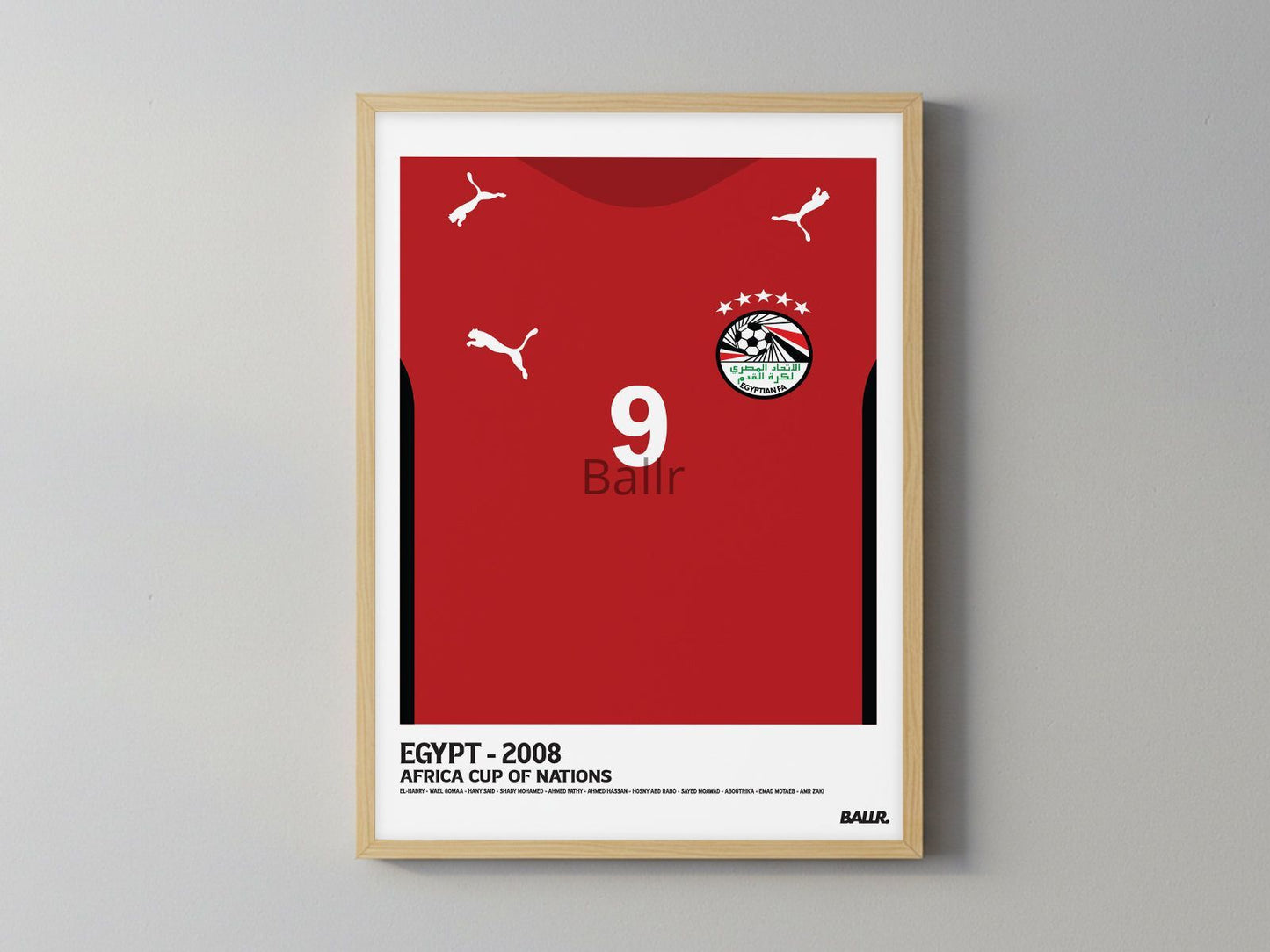 Mohamed Zidane Afcon'08 ( Framed Poster )