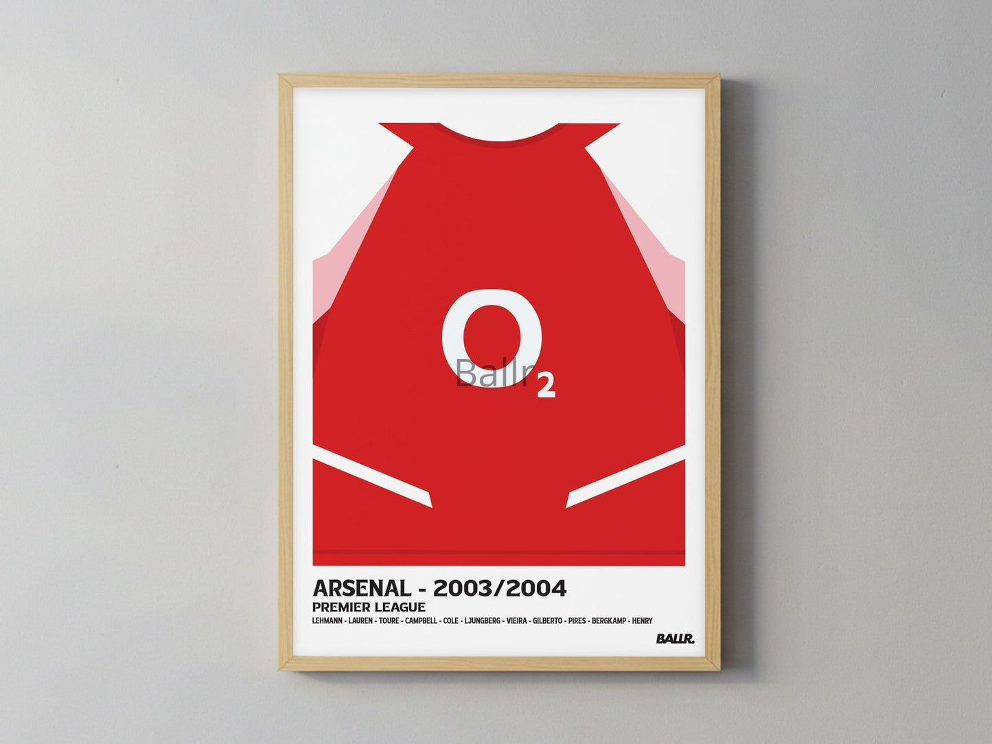 Invincibles Season Front Jersey ( Framed Poster )
