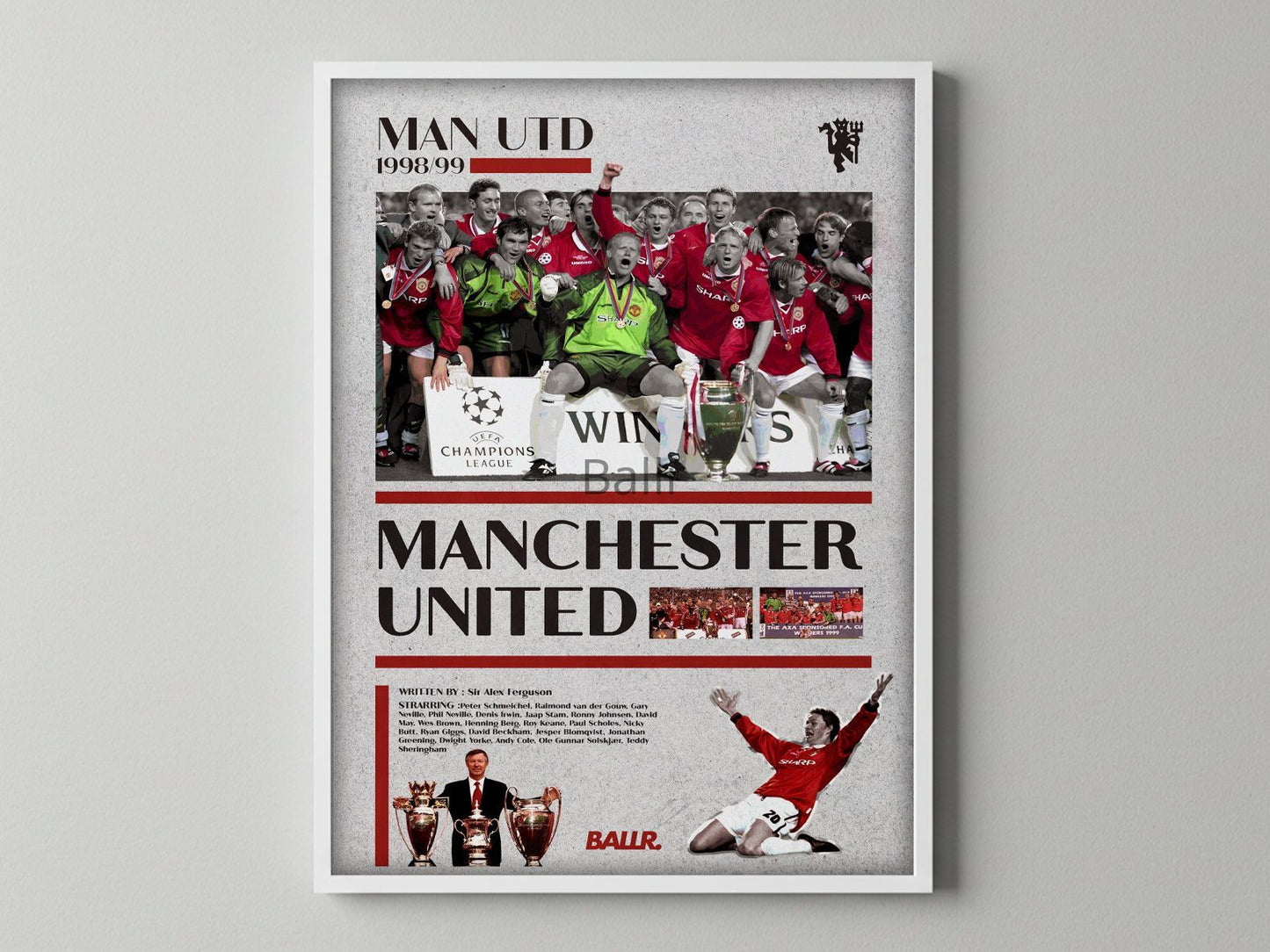 Manchester United 1998/1999 Iconic Treble Season