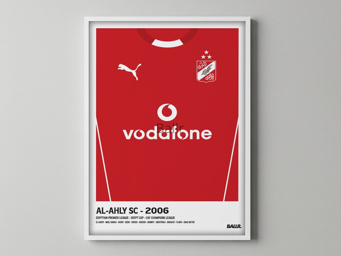 Al Ahly 2006 Front Kit ( Framed Poster )