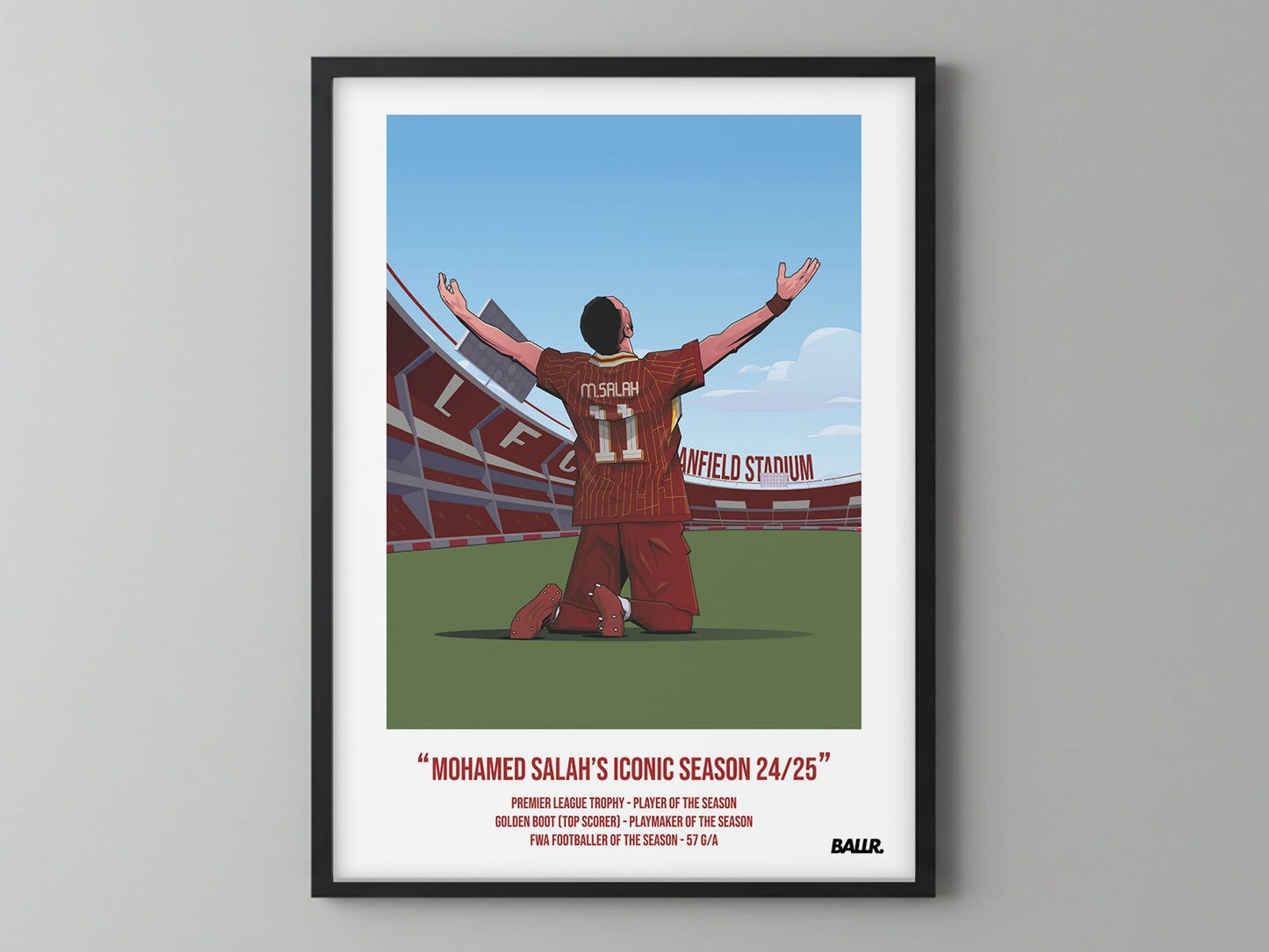 Mo Salah Iconic Seasons with Liverpool 24/25 Illustration ver.
