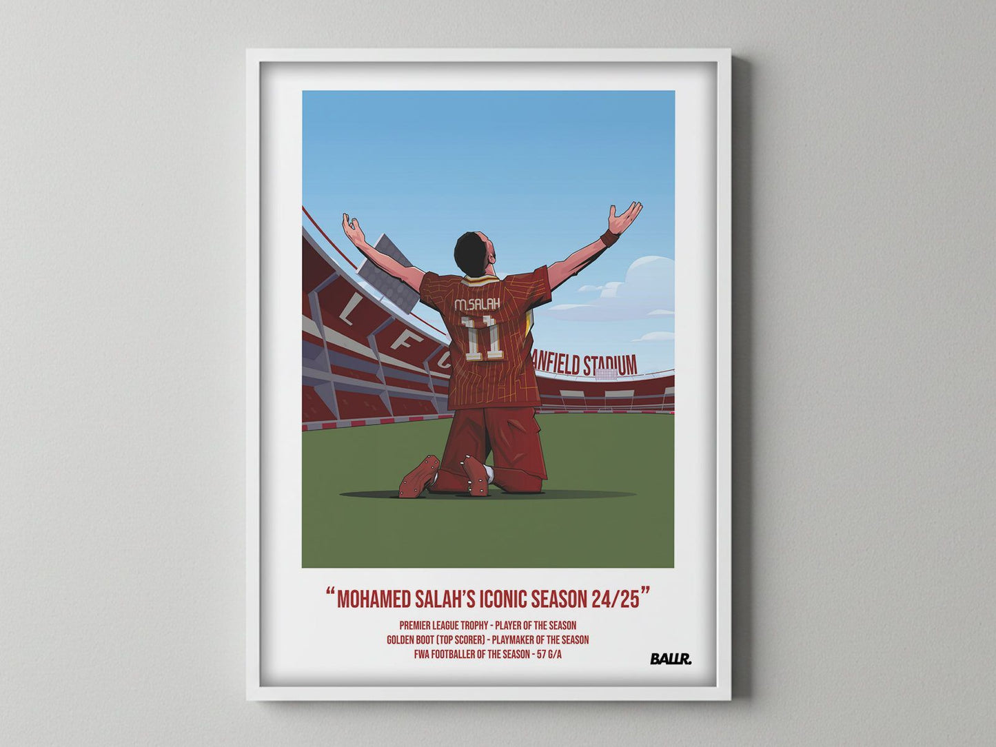 Mo Salah Iconic Seasons with Liverpool 24/25 Illustration ver.