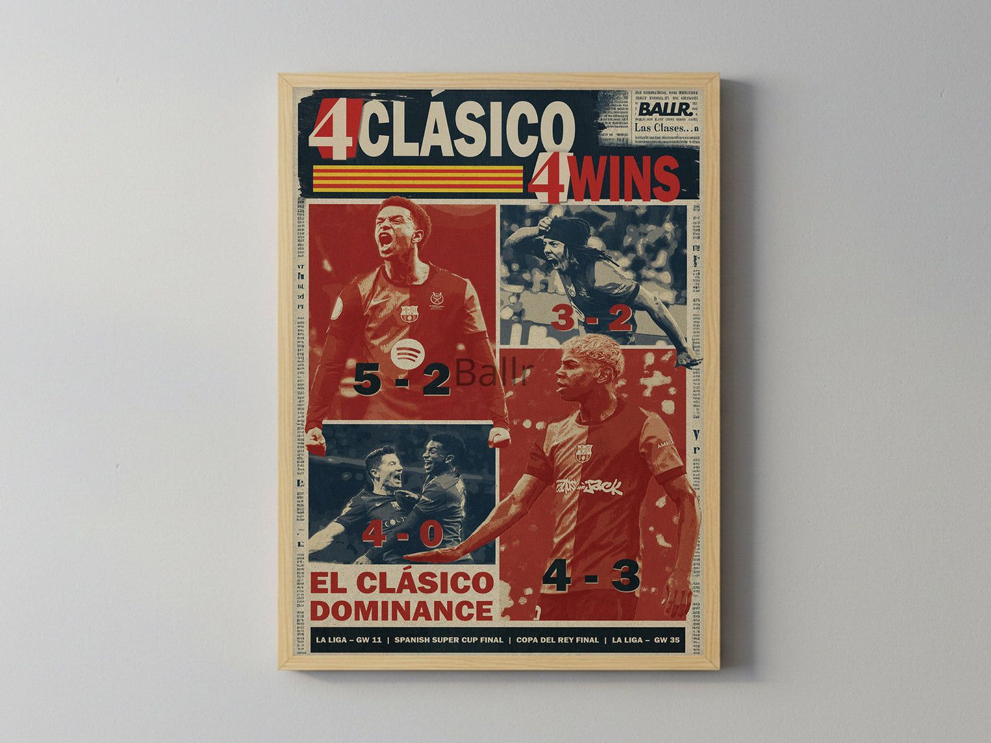4 Clásicos 4 Wins for Barcelona