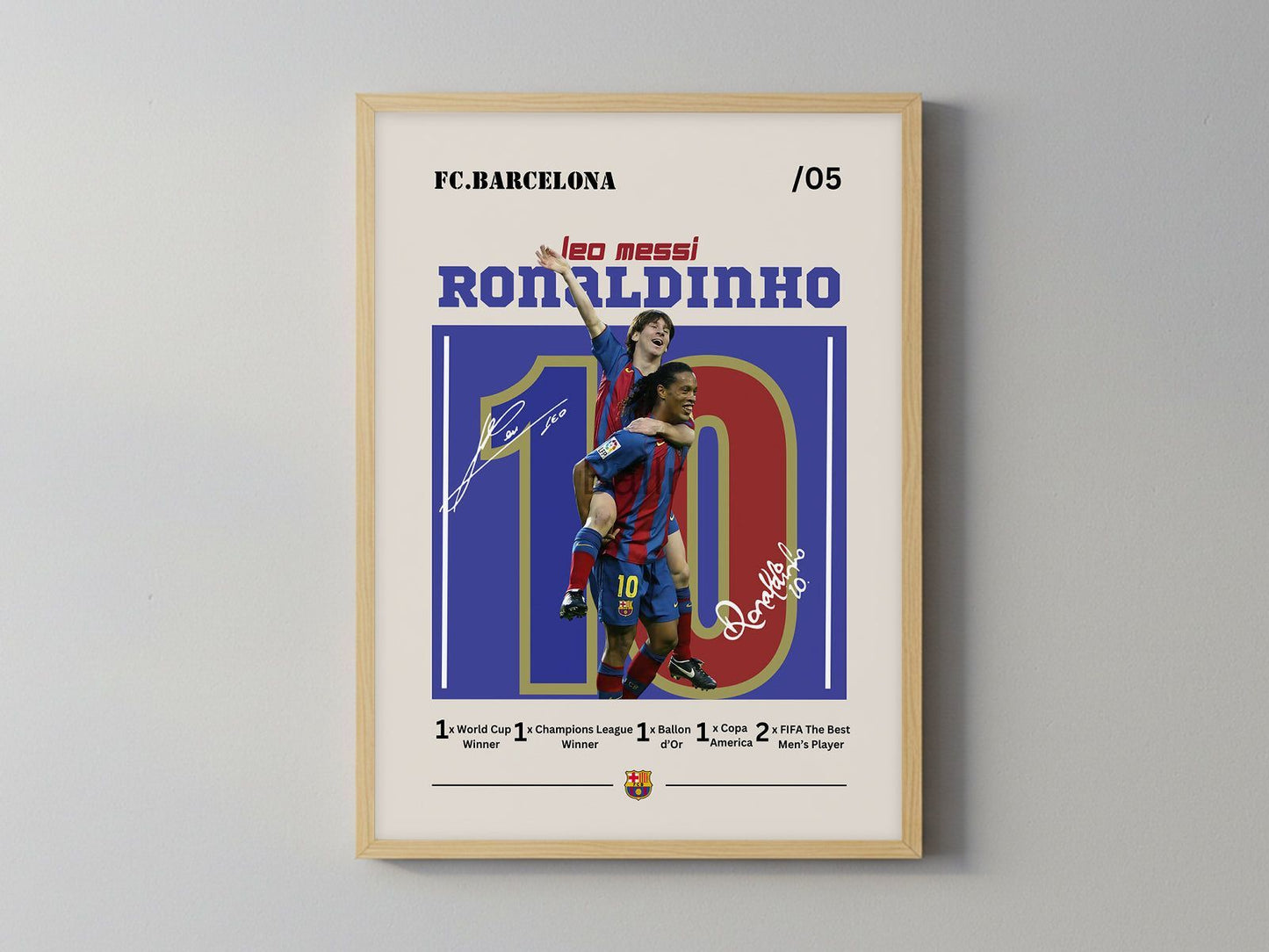 Ronaldinho x Messi 2005