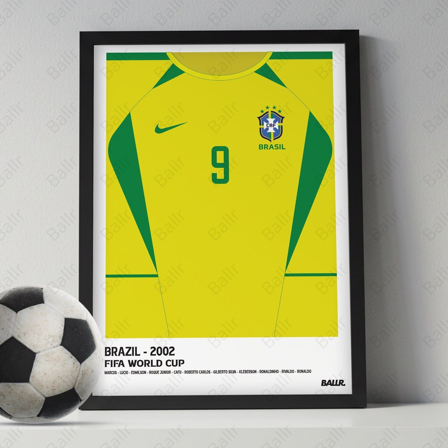 Brazil R9 WC'02 Front Jersey