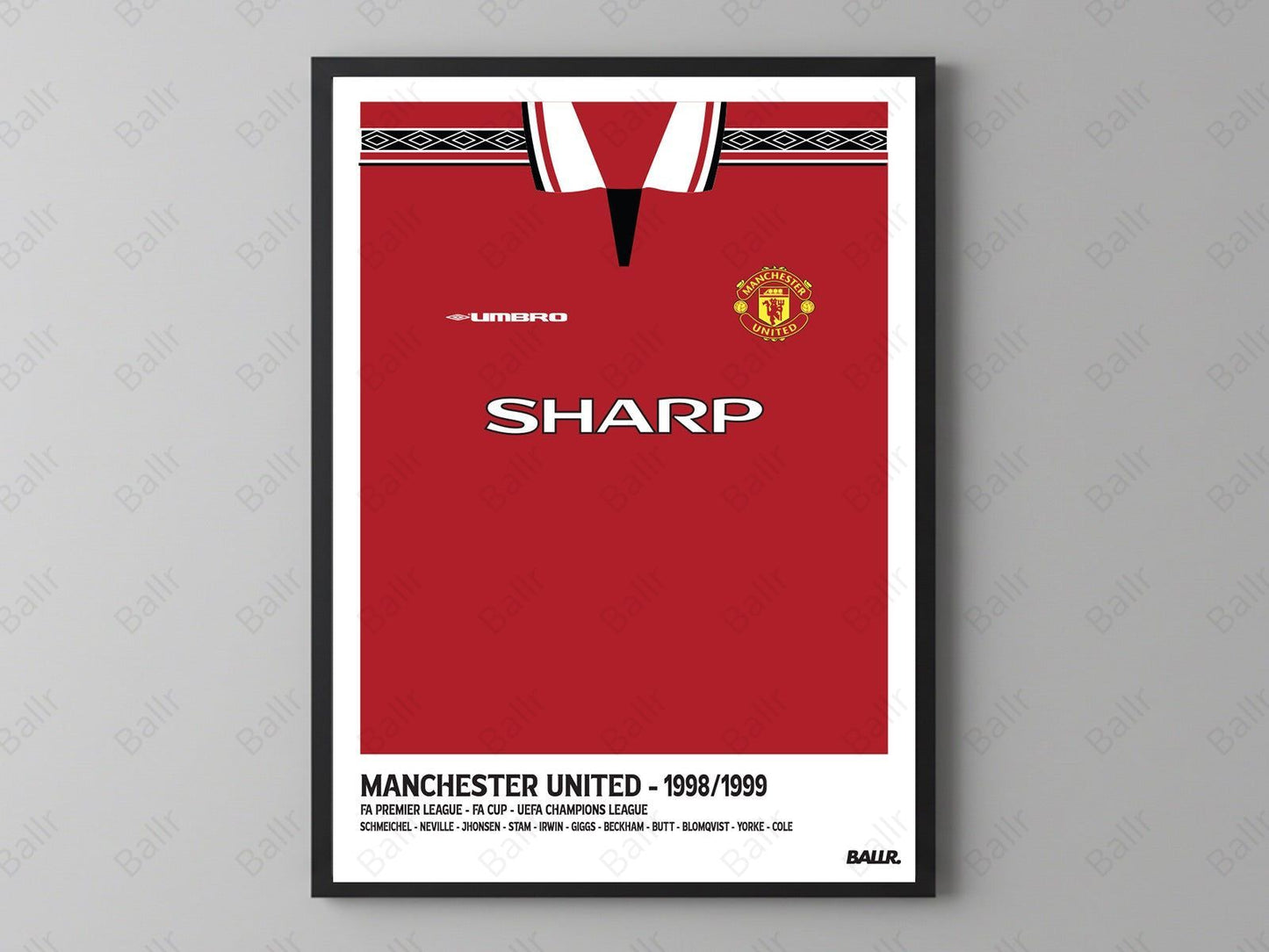 Manchester United 1998/1999 Iconic Treble Season Kit Ver.