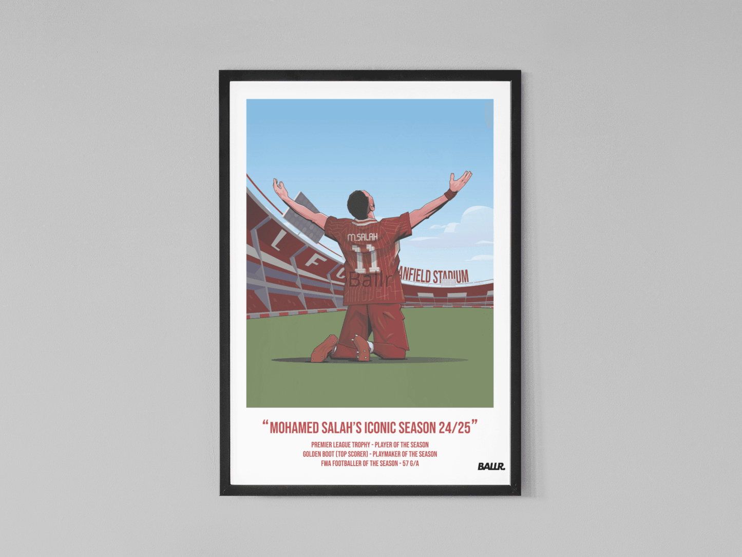 Mo Salah Iconic Seasons with Liverpool 24/25 Illustration ver.