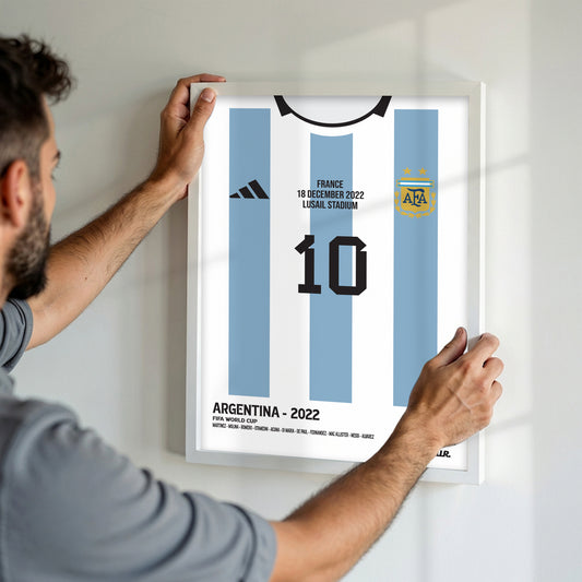 Messi WC 2022 Final Kit ( Framed Poster )