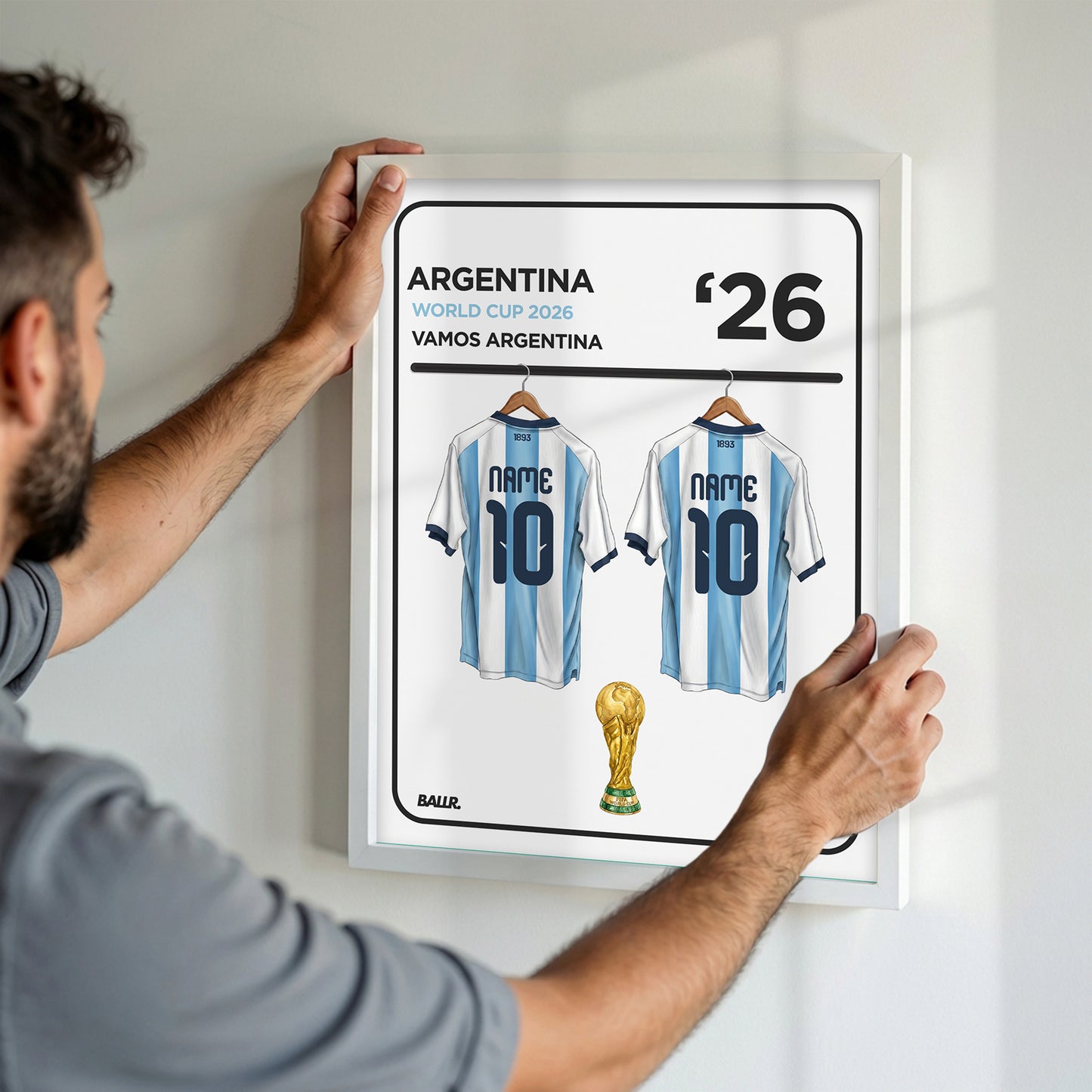 Locker Room Personalised Kit Argentina 2026 World Cup