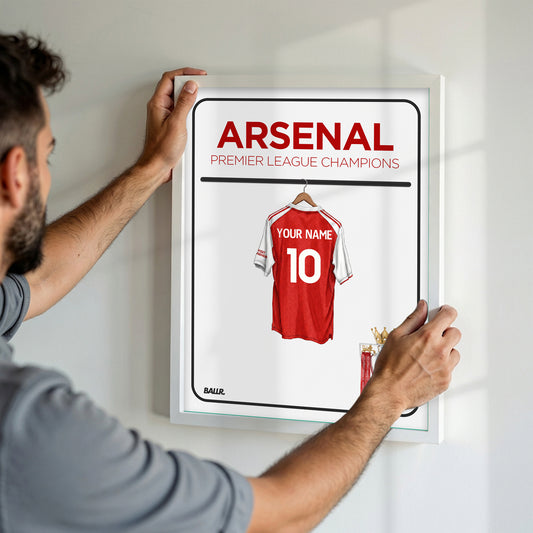 Personalised Arsenal 25/26 Champions Locker Room