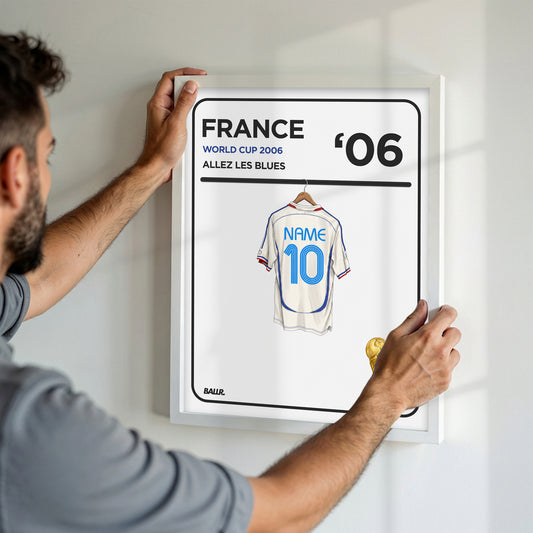 Personalised Locker Room Kit France 2006 World Cup