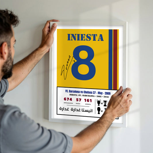 Andres Iniesta Goal Vs Chelsea 2009 Kit