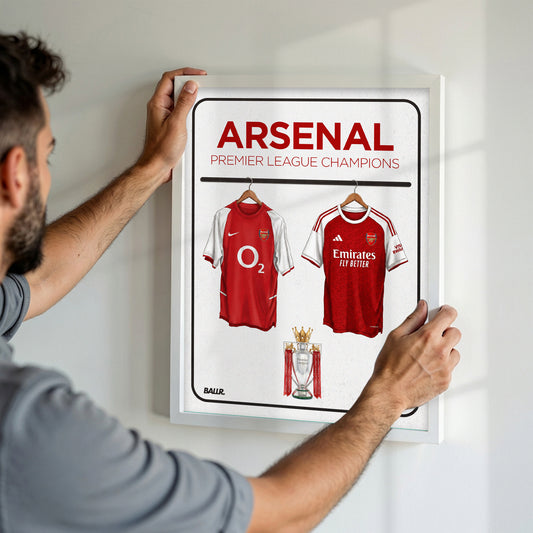 Arsenal 03/04 & Arsenal 25/26 Premier League Champions Locker Room