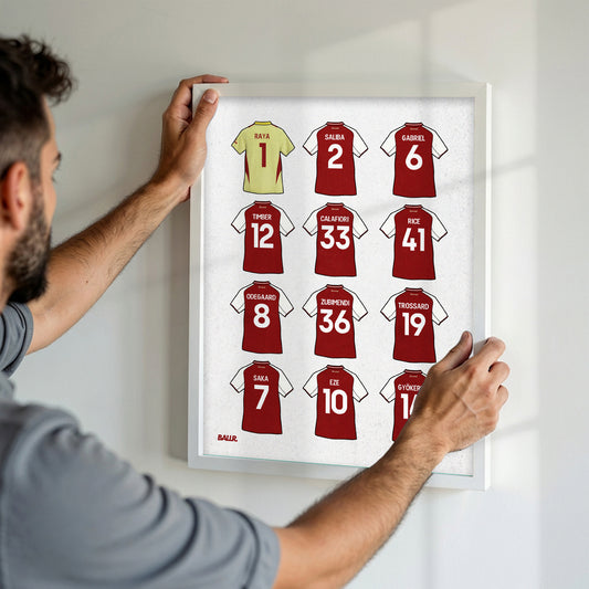 Arsenal Winning Squad Premier League 25/26 Kits