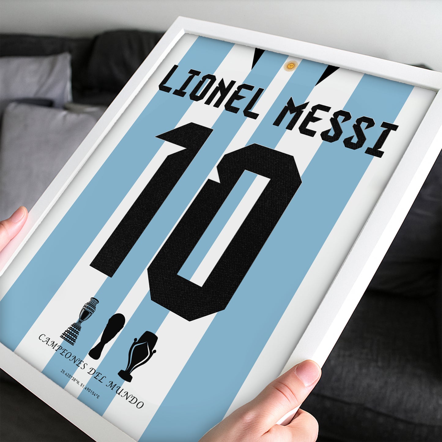 Messi Winning The World Cup 2022 Back Kit