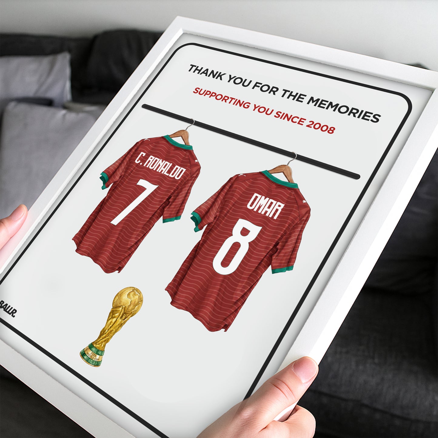 You & Ronaldo Customized Portugal Locker Room Kit