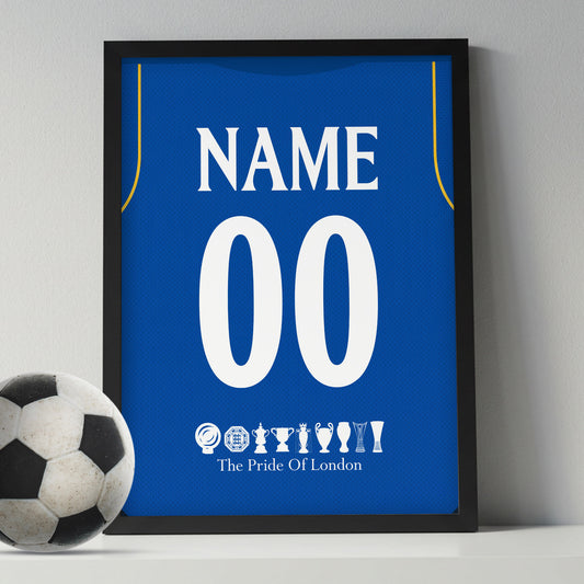 Customized Chelsea 26/27 Home Kit Framed Poster
