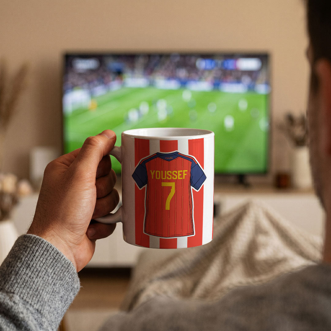 Personalised Spain World Cup Kit MUG