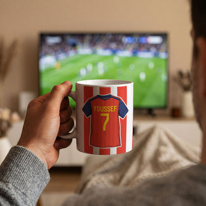 Personalised Spain World Cup Kit MUG