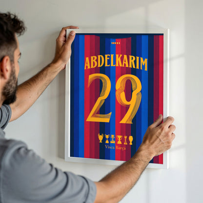 Hamza Abdelkarim Barcelona Poster Kit