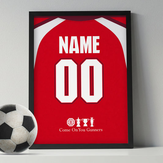Customized Arsenal 26/27 Home Kit Framed Poster