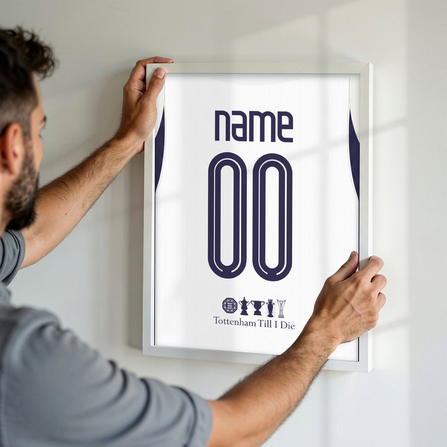 Customized Totenham 26/27 Home Kit Framed Poster