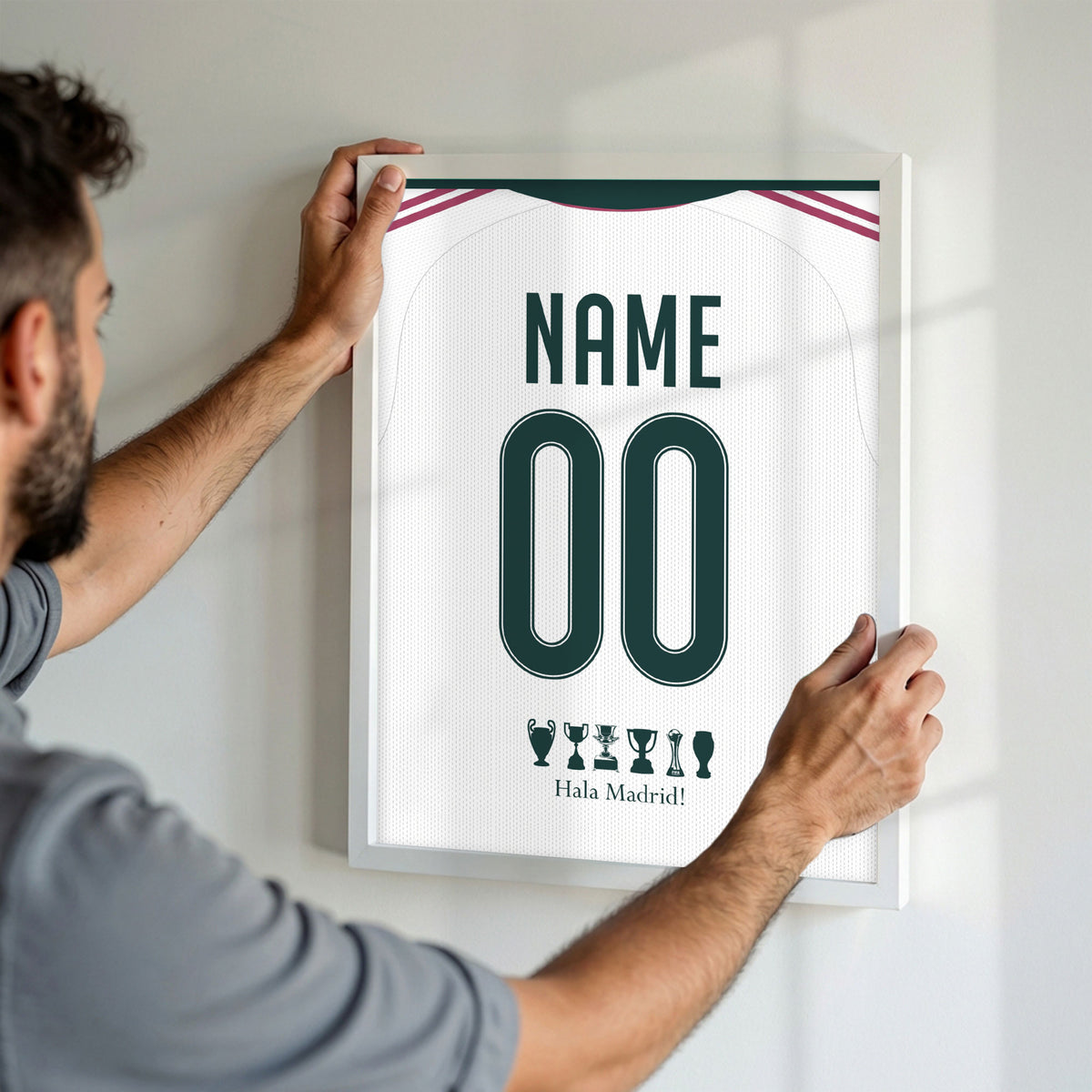 Customized Real Madrid 26/27 Home Kit Framed Poster