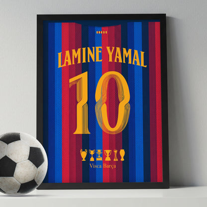 Lamine Yamal Poster Barcelona Kit 26/27