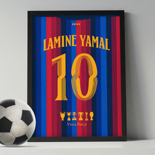 Lamine Yamal Poster Barcelona Kit 26/27