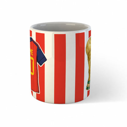 Personalised Spain World Cup Kit MUG