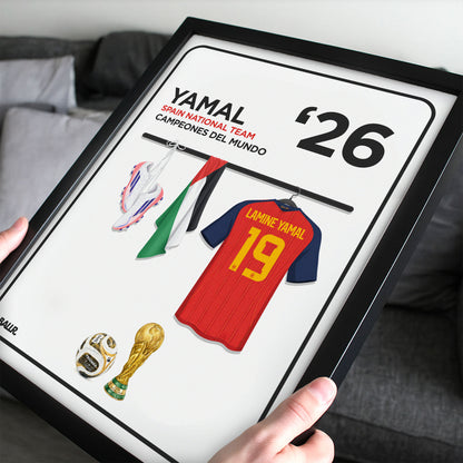 Lamine Yamal World Cup Champion Locker Room Version