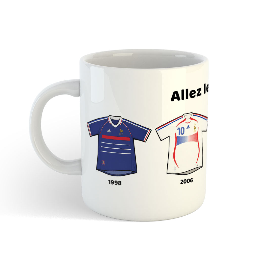France World Cup History Kits MUG