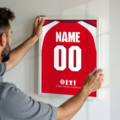 Customized Arsenal 26/27 Home Kit Framed Poster