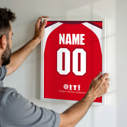 Customized Arsenal 26/27 Home Kit Framed Poster