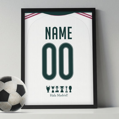 Customized Real Madrid 26/27 Home Kit Framed Poster