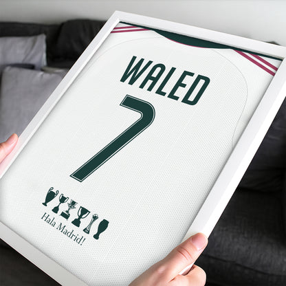 Customized Real Madrid 26/27 Home Kit Framed Poster