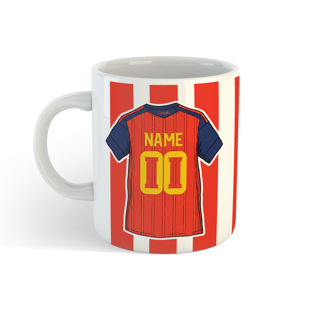 Personalised Spain World Cup Kit MUG
