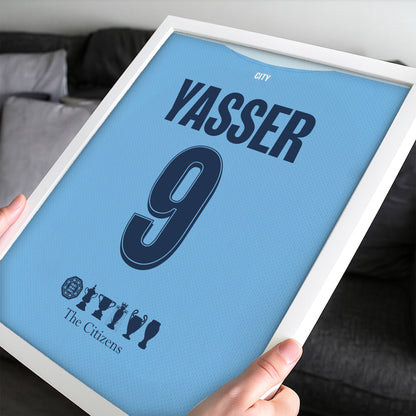 Customized Man City 26/27 Home Kit Framed Poster