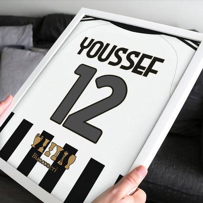 Customized Juventus 26/27 Home Kit Framed Poster