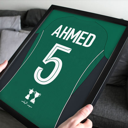 Customized El-Etihad El Sakandary 26/27 Home Kit Framed Poster
