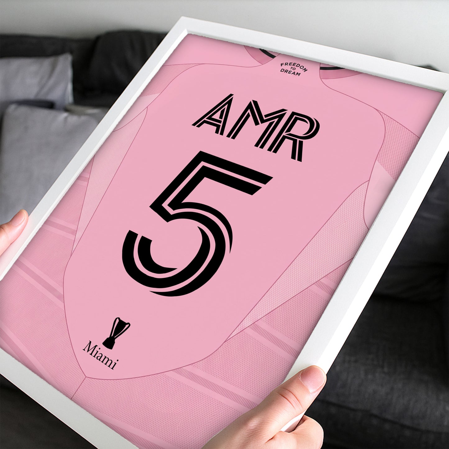 Customized Inter Miami 26/27 Home Kit Framed Poster
