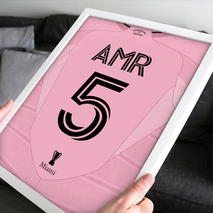 Customized Inter Miami 26/27 Home Kit Framed Poster