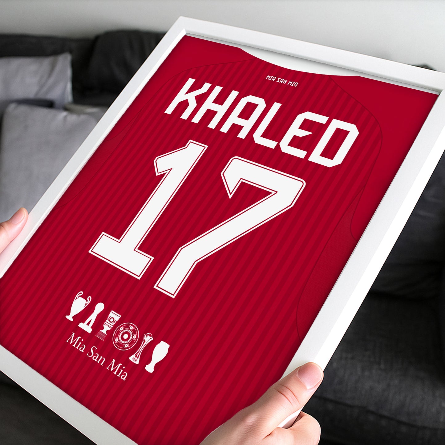 Customized Bayern Munich 26/27 Home Kit Framed Poster