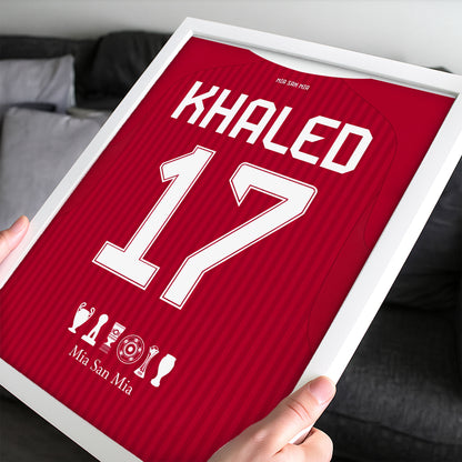 Customized Bayern Munich 26/27 Home Kit Framed Poster