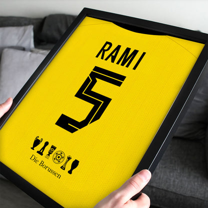 Customized Broussia Dortmund 26/27 Home Kit Framed Poster